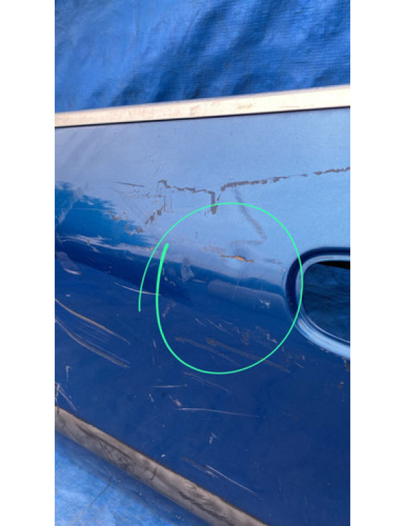 Porta Dianteira Esquerda Peugeot 607 1999 A 2008 / Detalhe Dianteira Esquerdo Azul