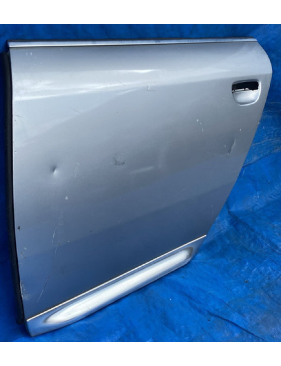 Porta Traseira Esquerda Audi A6 Allroad 2000 A 2005 Blindada Traseira Esquerdo Prateado
