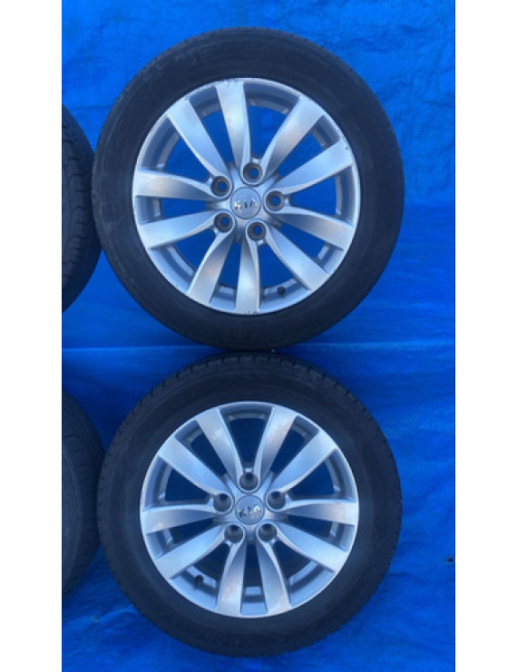 Jogo De Rodas Aro 16 Kia Cerato 2014 2015 2016 Preto
