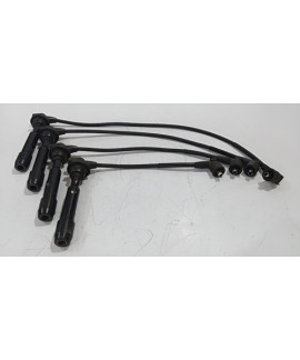 Kit Cabo Velas Bobina I30 Tucson 2.0 16v 2006 - 2015 Preto