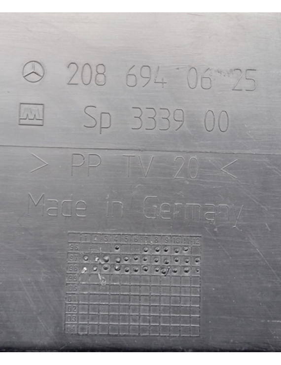 Acabamento Soleira Porta Malas Mercedes Clk 320 1998 - 2002 Preto