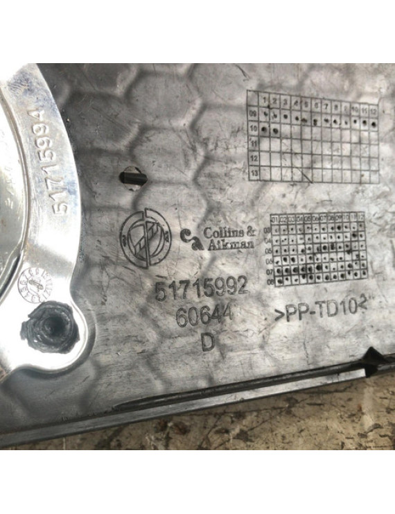 Moldura Farol De Milha Direito Fiat Palio 2004 - 2007 Preto Direito