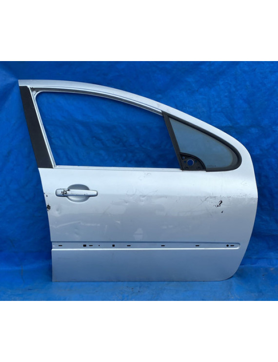 Porta Dianteira Direita Peugeot 307 2007 A 2013 Dianteira Direita Prateado