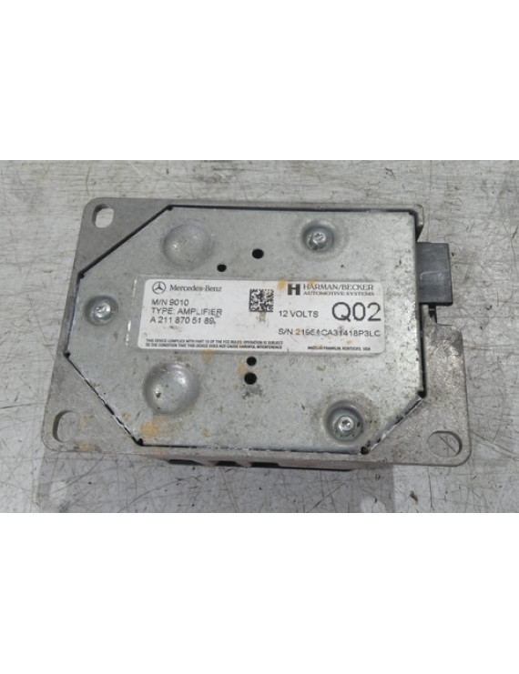 Módulo Som Mercedes E350 2010 2011 2012 / A2118705189    Preto