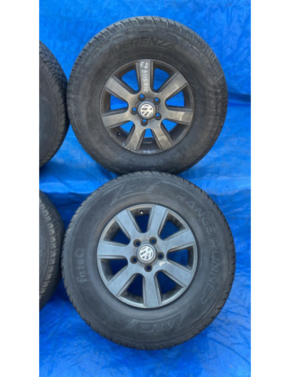 Jogo De Rodas Amarok Aro 16 2012 2013 2014 2014 Prateado