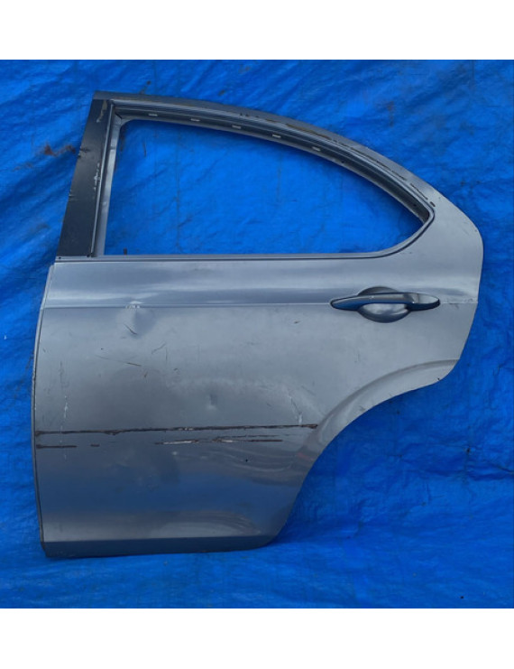 Porta Traseira Esquerda Jac J3 Hatch 2010 A 2013 / Detalhe Traseira Esquerda Cinza