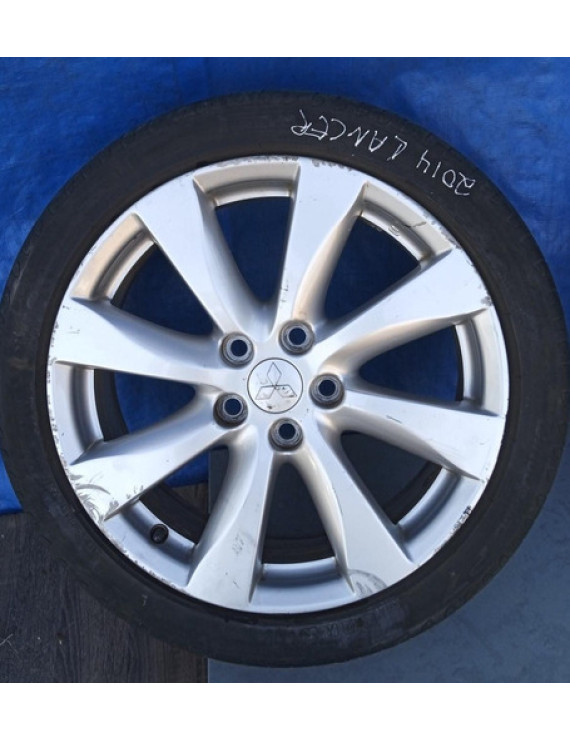 Jogo De Rodas Com Pneus Lancer Gt 2012 2013 2014 2015 2016 Prateado