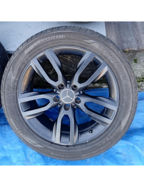 Jogo De Rodas Com Pneus Mercedes Gla200 2013 2014 2015 2016 Prateado