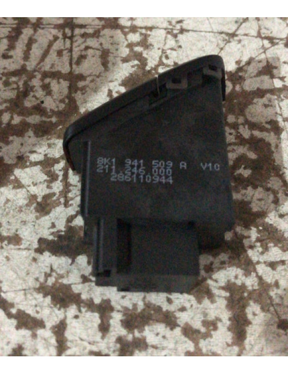 Botão Interruptor Alerta Audi A4 A5 2009 - 2014 Preto
