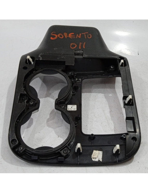 Acabamento Console Porta Copos Kia Sorento 2011 2012 Preto