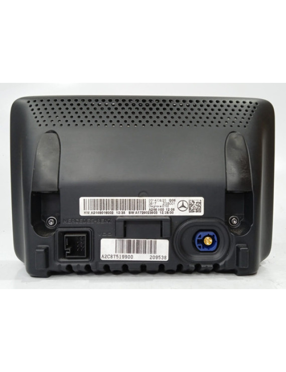 Tela Multimídia Mercedes Gla 200 2015 2016 / A1729023903 Preto