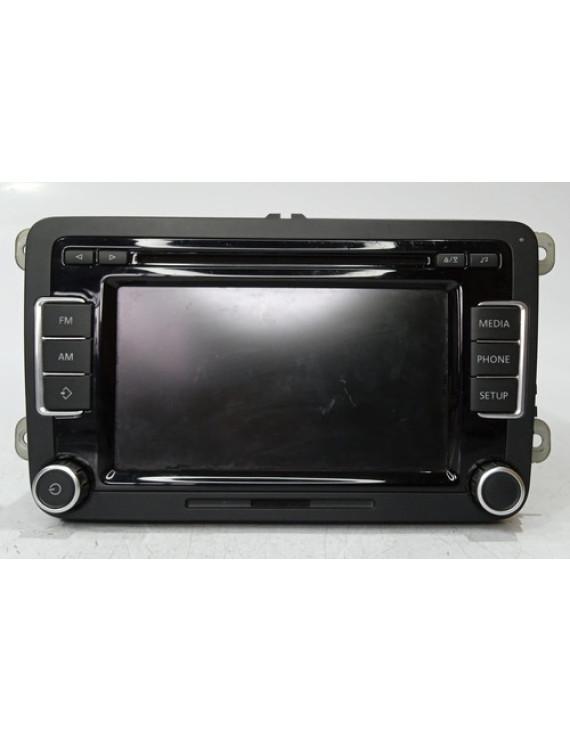 Central Multimídia Tiguan Fusca Passat Jetta 2012 5k0035190 Preto