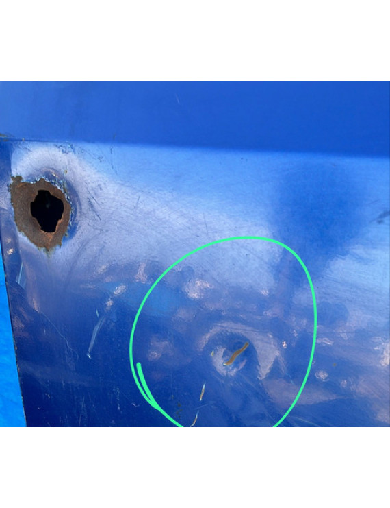 Porta Dianteira Direita Ford F-1000 1993 A 1998 Detalhe Dianteira Direita Azul