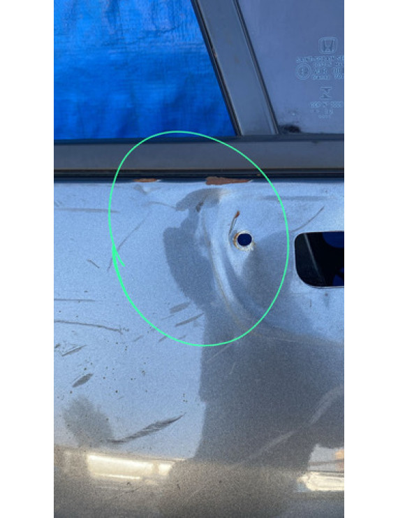 Porta Dianteira Direita Honda Civic 2012 A 2016 / Detalhe Dianteira Direita Cinza