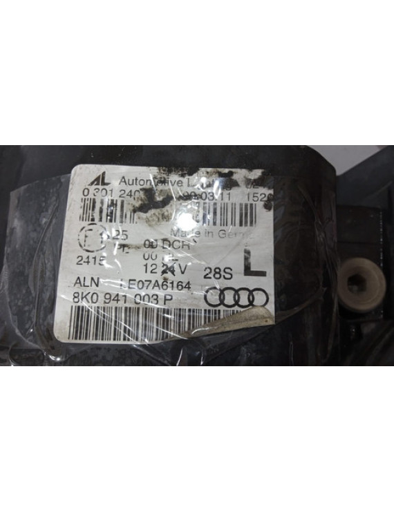 Farol Esquerdo Audi A4 2008 2009 2010 2011 2012 / Detalhe Esquerdo