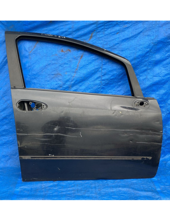 Porta Dianteira Direita Fiat Linea 2009 A 2016 Dianteira Direita Preto