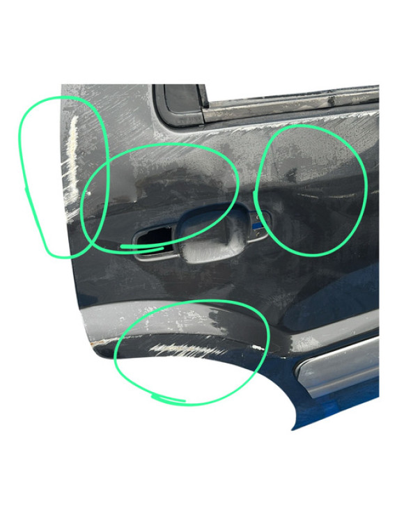 Porta Traseira Direita Ford Ecosport 2004 A 2012 Avarias Traseira Direita Preto