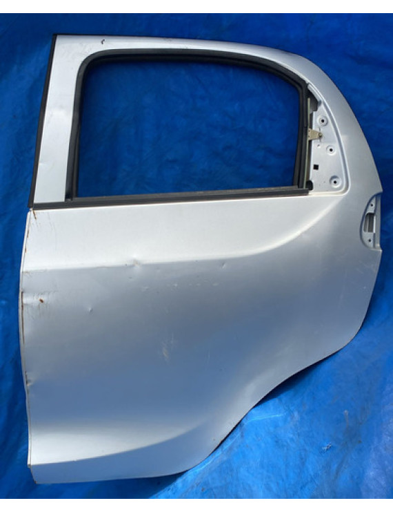 Porta Traseira Esquerda Chery S18 2009 A 2014 Traseira Esquerdo Prateado