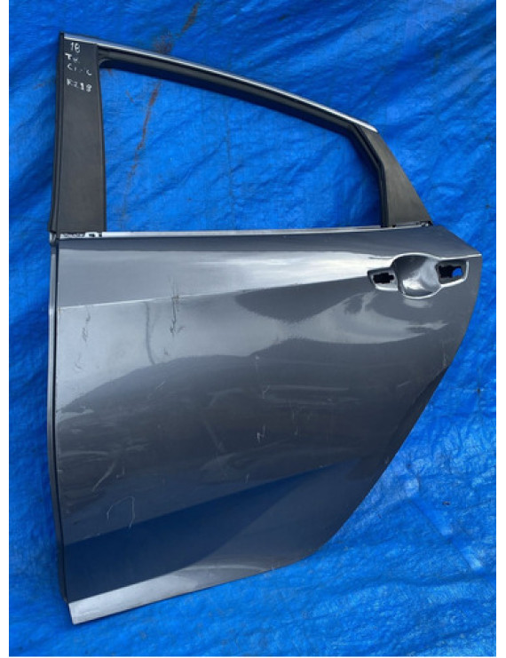 Porta Traseira Esquerda Civic G10 2017 2018 2019 2020 2021 Traseira Esquerda Cinza