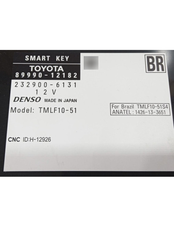 Módulo Smart Key Corolla 2.0 2017 2018 2019 8999012182