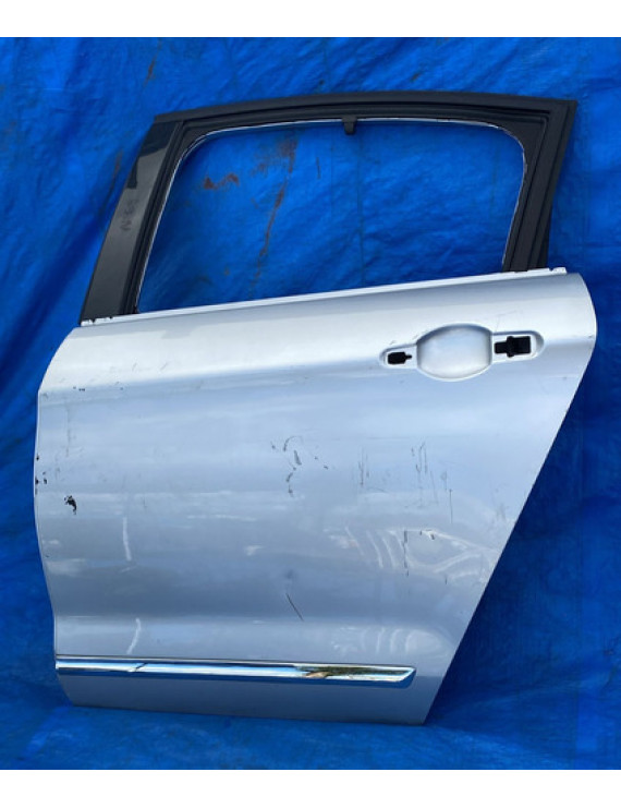 Porta Traseira Esquerda C5 Sedan 2008 2009 2010 2011 2012 Traseira Esquerda Prateado