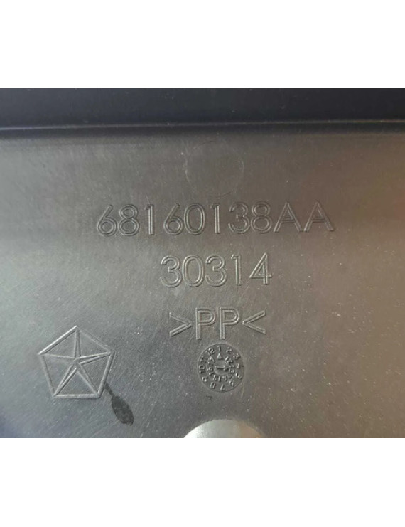 Suporte Placa Dianteira Jeep Cherokee 2011 2012 Preto
