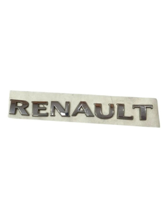 Emblema Renault Tampa Traseira Sandero 2008 - 2012 Prateado