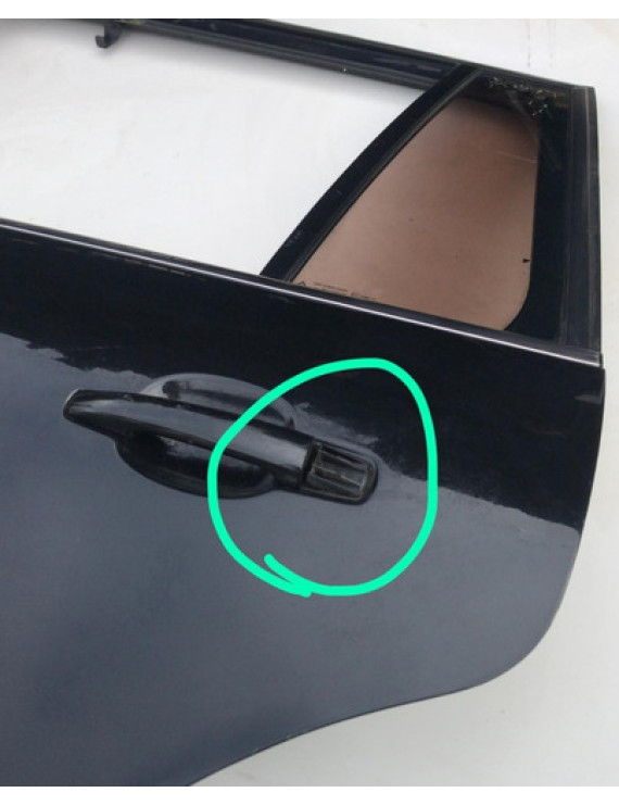 Porta Tras Esquerda Citroen Grand C4 Picasso 2011  Traseira Esquerdo Preto