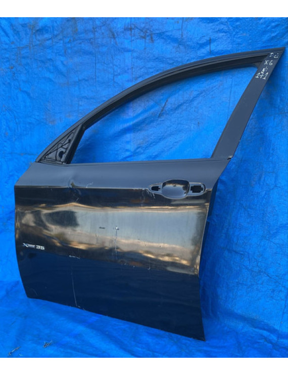 Porta Dianteira Esquerda Bmw X6 2010 - 2014 Detalhe Dianteira Esquerdo Preto