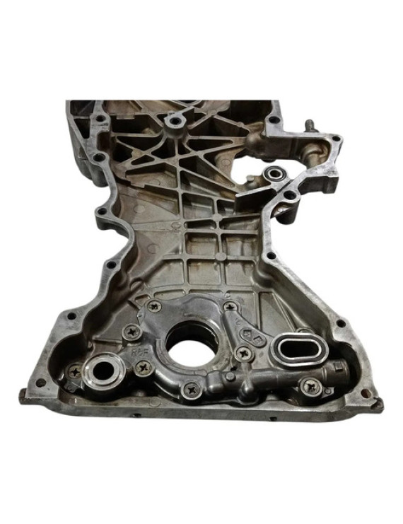 Tampa Frontal Motor Bomba Óleo Civic 2.0 2012 - 2016 Preto