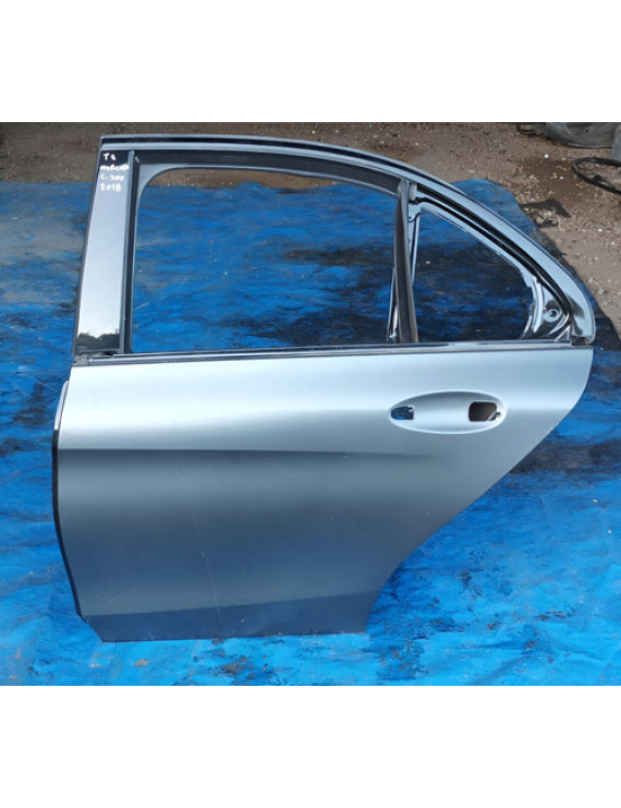 Porta Traseira Esquerda Mercedes C300 2018 Esquerdo Cinza