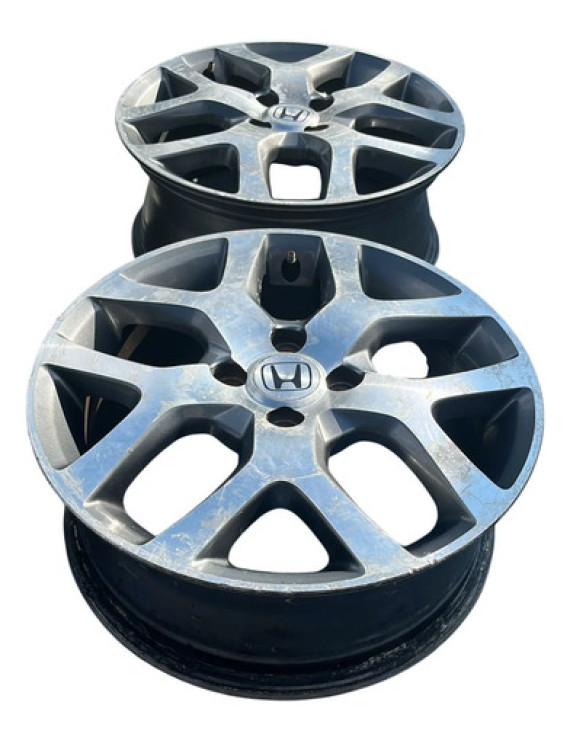 Jogo De Rodas Aro Honda City 2011 A 2016 Prateado