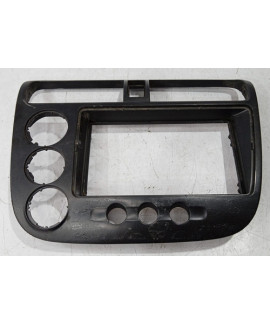 Moldura Painel Som Honda Civic 2001 - 2006 Preto