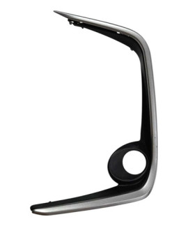 Moldura Esquerda Farol Milha Corolla 2020 2021 2022 2023 Preto Esquerdo