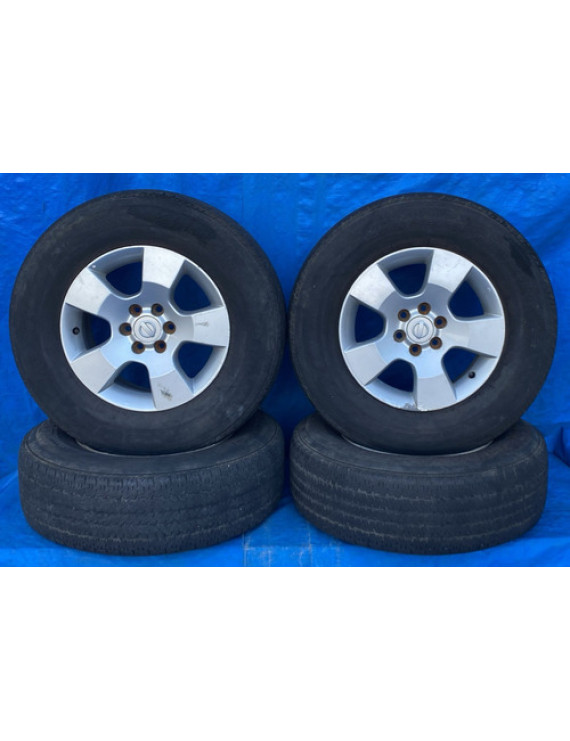 Jogo De Rodas Nissan Frontier 2008 2009 2010 2011 Prateado