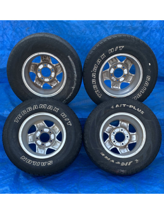 Jogo De Rodas Kia Sportage 1998 Á 2005 Aro 15 Prateado