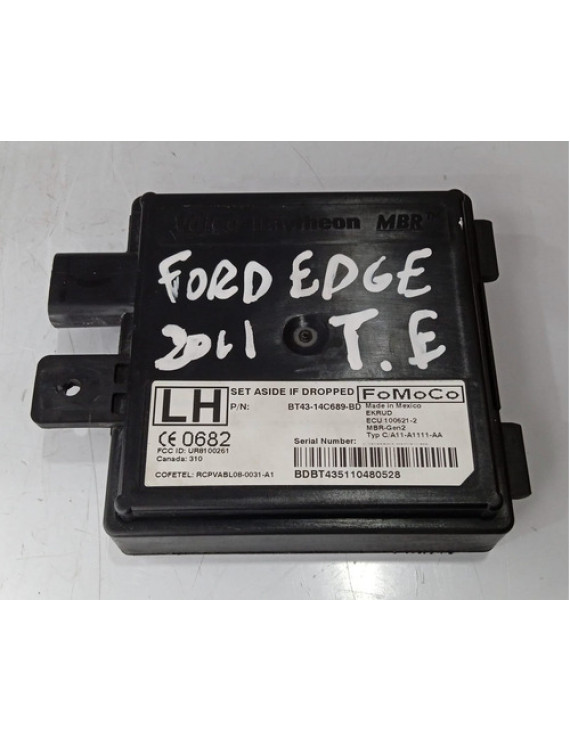 Modulo Estacionamento Esq Ford Edge 2011 / Bt4314c689bd Preto
