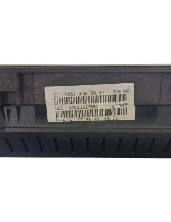 Painel Instrumentos Mercedes Ml320 Ml350 2008 2009 2010 2011 Preto