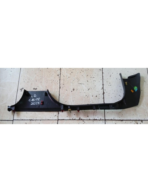 Soleira Lado Direito Cruze Sedan 2017 2018 2019 2020 2021 Preto