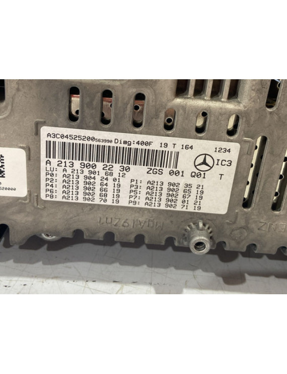 Painel De Instrumentos Mercedes E300 2020 Preto