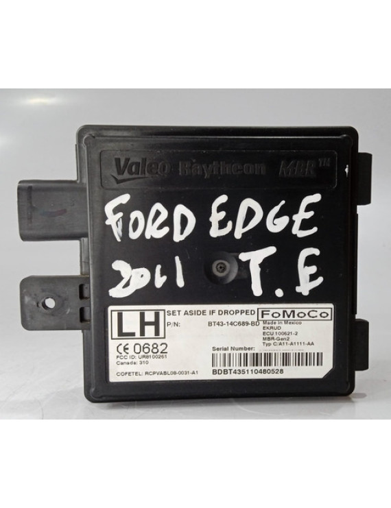 Modulo Estacionamento Esq Ford Edge 2011 / Bt4314c689bd Preto