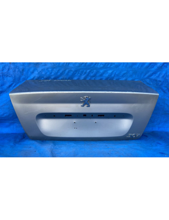 Tampa Traseira Peugeot 307 Sedan 2003 A 2012 / Detalhe Prateado