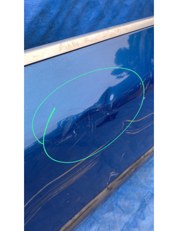 Porta Dianteira Esquerda Peugeot 607 1999 A 2008 / Detalhe Dianteira Esquerdo Azul