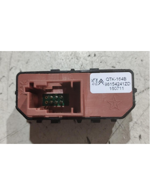 Botão Pisca Alerta E Trava C3 2016 - 2019 98154241zd Preto