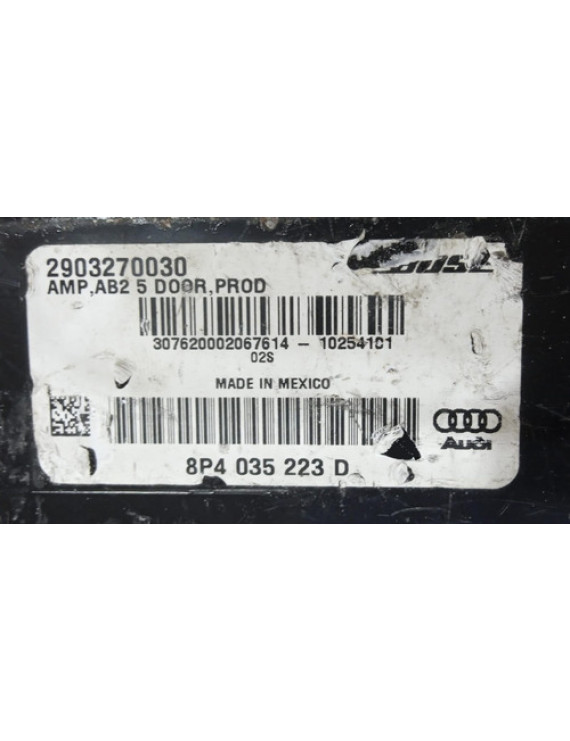 Módulo Amplificador Som Audi A3 2009 - 2012 / 8p4035223d    Preto