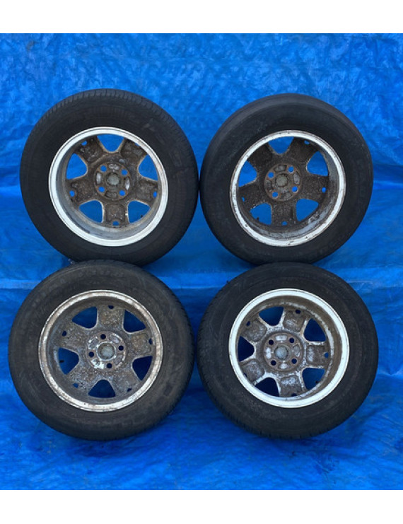 Jogo De Rodas Aro 15 Ford Ecosport Xlt 2005 A 2008 Preto