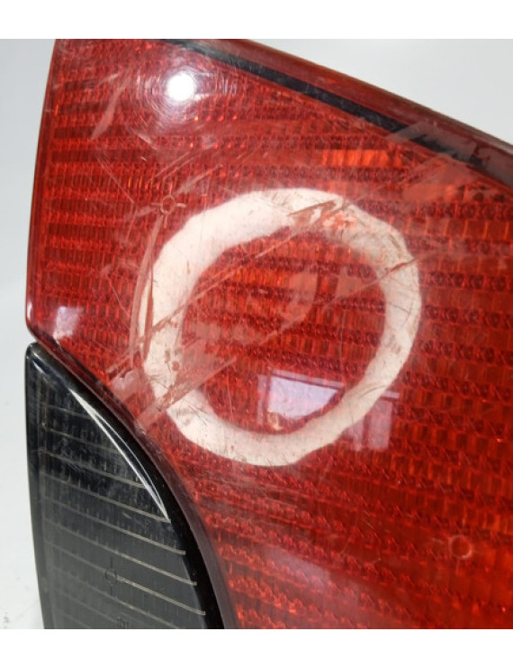 Lanterna Esquerda Tampa Traseira Peugeot 406 Sw 2001 Esquerdo/motorista Vermelho E Cristal