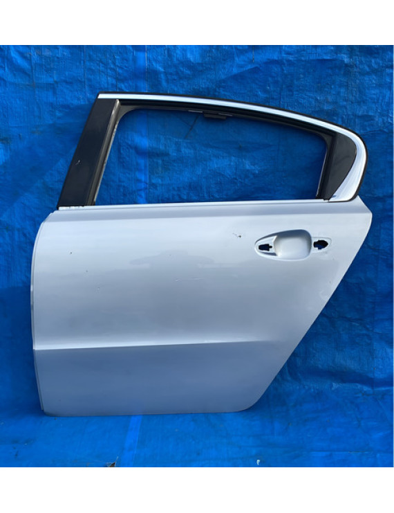 Porta Traseira Esquerda Peugeot 508 2012 2013 2014 2015 Traseira Esquerdo Prateado