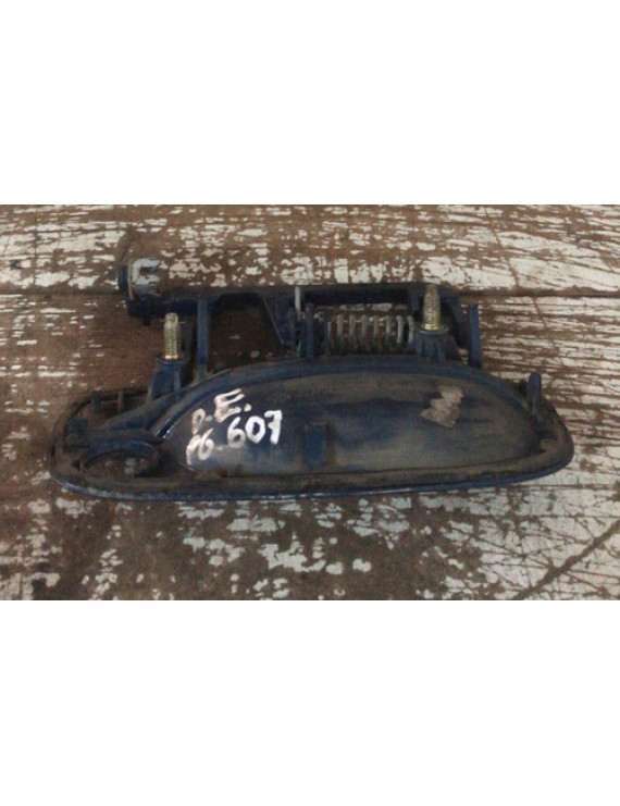 Maçaneta Externa Dianteira Esquerda Peugeot 607 2001 Preto