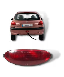 Luz Neblina Central Parachoque Traseiro 206 1999 Vermelho
